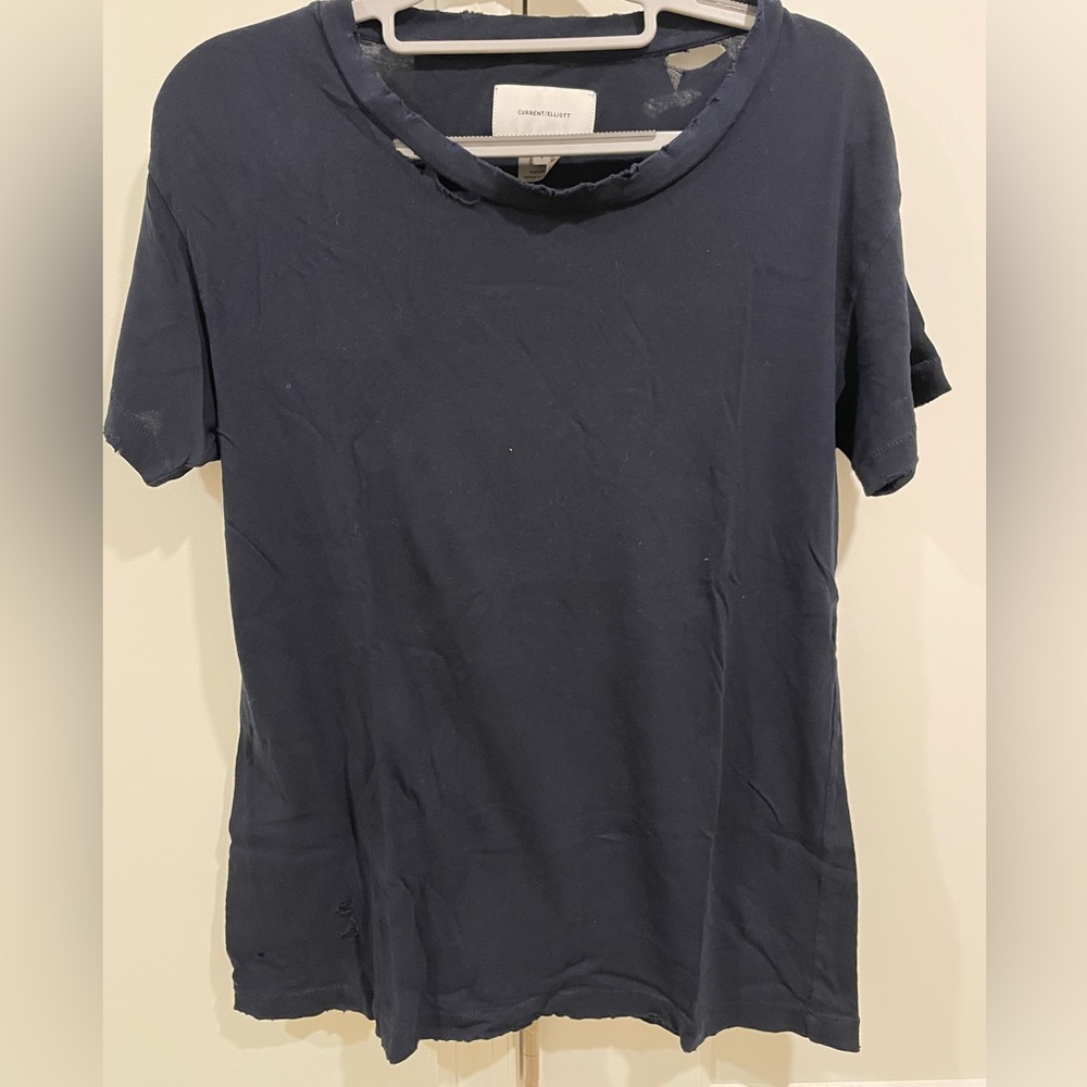 Current Elliot classic tee with vintage finish and soft fabric